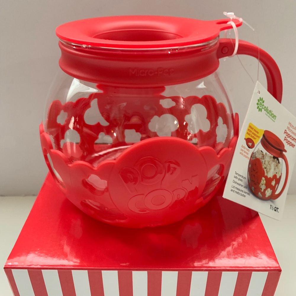 Ecolution Micro-Pop Microwave Popcorn Popper red - Picture 3 of 8